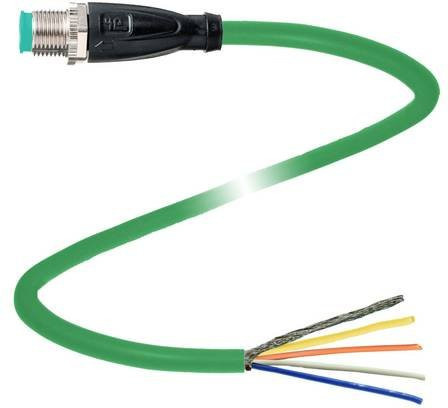 Pepperl+Fuchs Sensor-Aktor-Steckverbinder 70140613, konfektioniert, 4 Polzahl, grün, Länge: 1 m - Bild 1