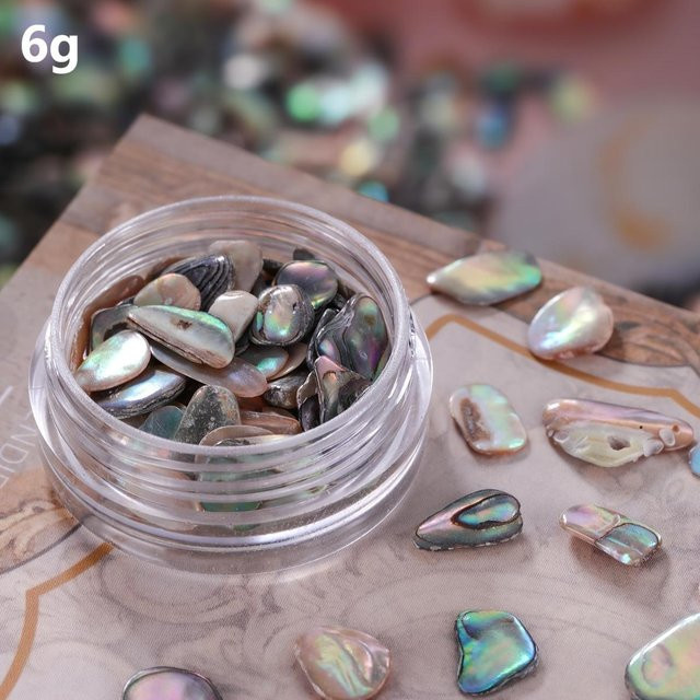 Bunte schillernde natürliche Muschelsteine, Unisex - Bild 1