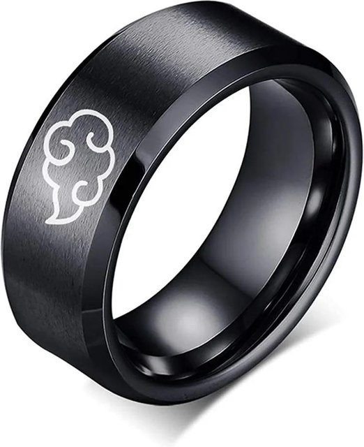 Ring Edelstahl, Schwarz, Herren - Bild 1