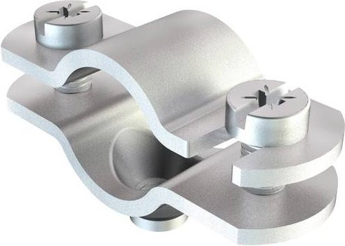 OBO Bettermann Rohrschelle 1366203 aus Metall in Silber, 50 Stück - Bild 1