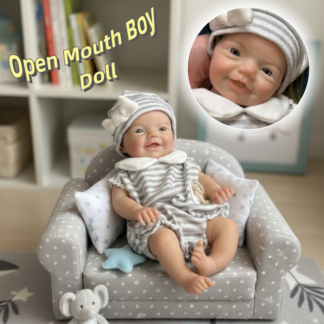 CatDoneca Charlie Reborn Junge Puppe, Silikon, 2-teiliges Set - Bild 1