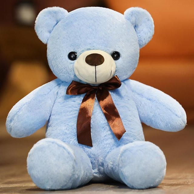 Bärenpuppe Plüschtier Teddybär, blau, 60cm - Bild 1
