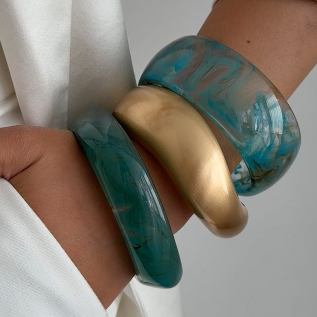 SHIXIN Armband, Acryl, Bohemian, Blau, Damen - Bild 1