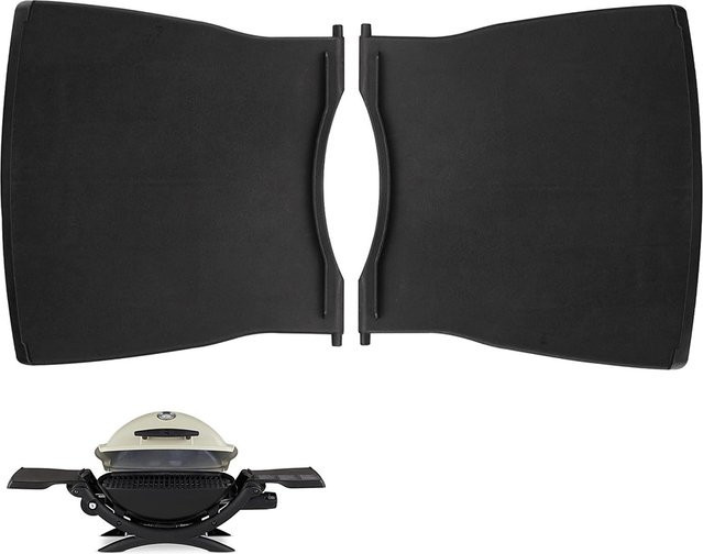 Weber Grilltisch-Set 60067 als schwarzes Seitenregal aus Kunststoff für Q2000 Q2200 Q2400 Modelle - Bild 1