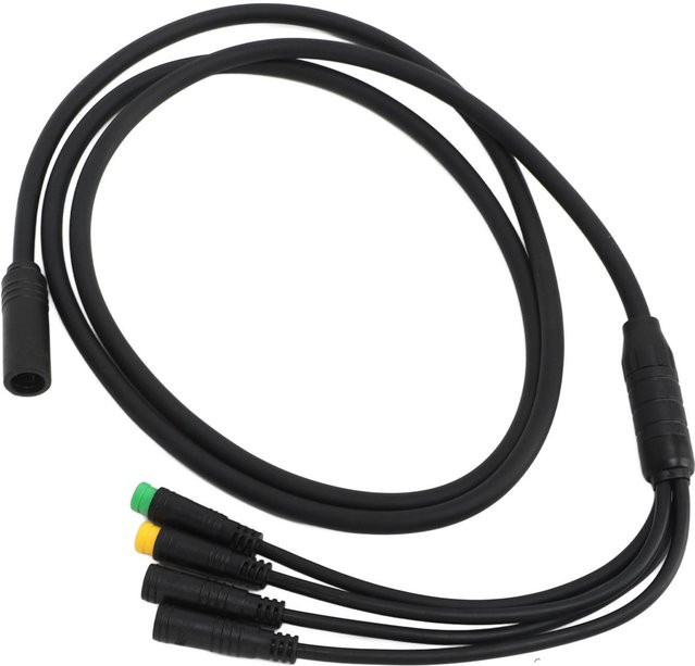 BAFANG Wasserdichtes 1 auf 4 Umbaukabel für BAFANG BBS01 Mittelmotor Verlängerungskabel in Schwarz - Bild 1