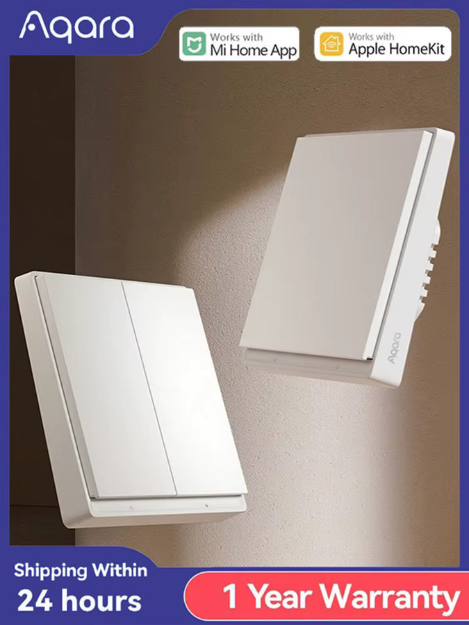 Aqara Smart Wand Schalter E1 Version Zigbee 3.0 Drahtloser Lichtschalter in Weiß für Xiaomi Home App (mit oder ohne Neutralleiter) - Bild 5