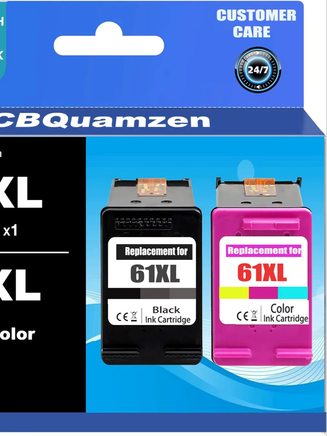 CBQuamzen 61XL Tintenpatronen Set in Schwarz und Farbe für Inkjet-Drucker, kompatibel mit DeskJet 1000, 1512, 2050 und 2540 - Bild 3