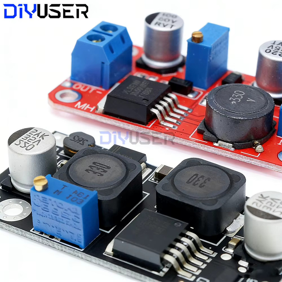 DIYUSER XL6019 4A DC-DC-Aufwärtswandler einstellbares Hochspannungs-Aufwärts-Leistungsmodul in Rot - Bild 3