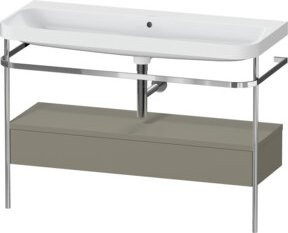 Duravit Möbelwaschtisch-Kombi Happy D.2 Plus in Weiß mit Keramikwaschbecken, B/T: 117,5 x 49 cm - Bild 1