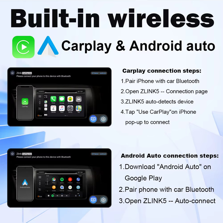 Forefeel Android 15 Autoradio für Mitsubishi Colt Z30 Z30G Z3BZ3V 2007-2012 mit Carplay, Bluetooth und Touchscreen Multimedia-Videoplayer in Schwarz - Bild 3