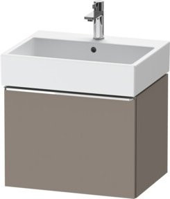 Duravit Waschtischunterschrank D-Neo, Grau Matt, Wandhängend, 1 Auszug, B: 58,4 cm, T: 44,0 cm - Bild 1