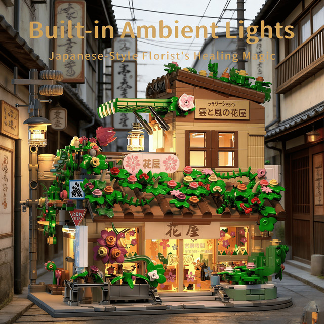 MOULD KING MOC City Japanischer Blumenladen, Bausteine, Konstruktionssteine - Bild 1