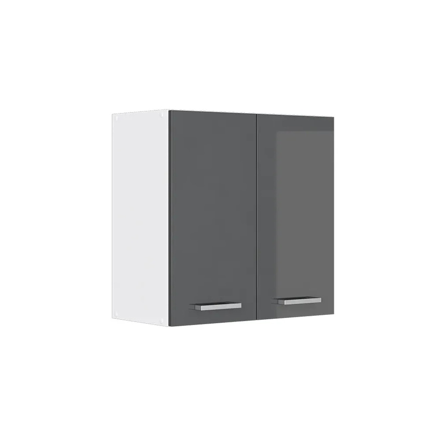 Vicco R-Line Hängeschrank für die Küche in Anthrazit Hochglanz und Weiß, B: 60 cm, H: 60 cm, T: 31 cm - Bild 2