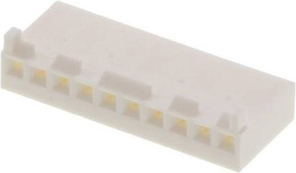 Molex Buchsengehäuse-Kabel in Weiß mit 10 Polen aus Kunststoff - Bild 1