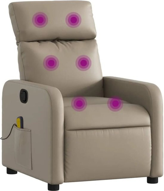 vidaXL Massagesessel Modell 11 in Cappuccino-Braun aus Kunstleder mit Armlehnen - Bild 1