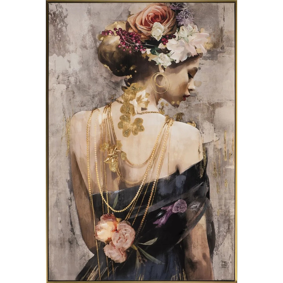 Art Universe Leinwandbild Zarte Schönheit in Blau und Multicolour, B: 80 cm, H: 120 cm - Bild 2