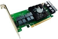 HighPoint Rocket 1180 PCIe RAID Controller Karte mit 8x U.2 Schnittstellen für SSDs in Grün - Bild 1