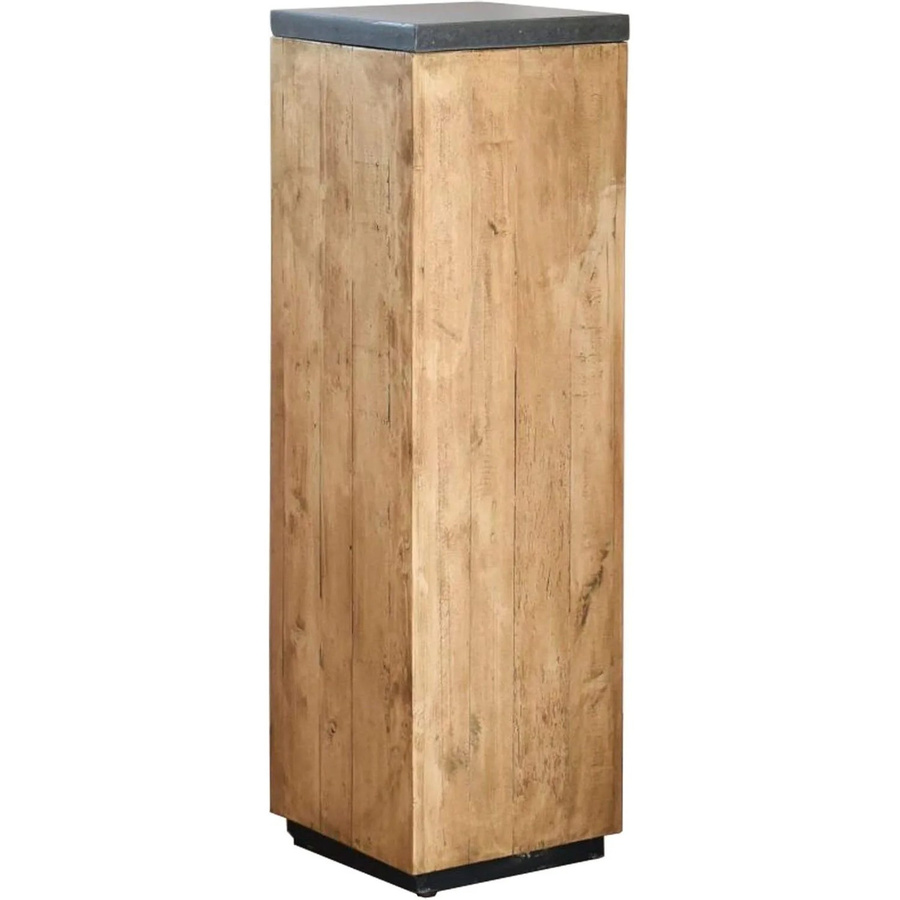 Vivanno Podest Säule in Antikbraun mit rustikaler Optik B/T/H: 30 x 30 x 100 cm - Bild 2
