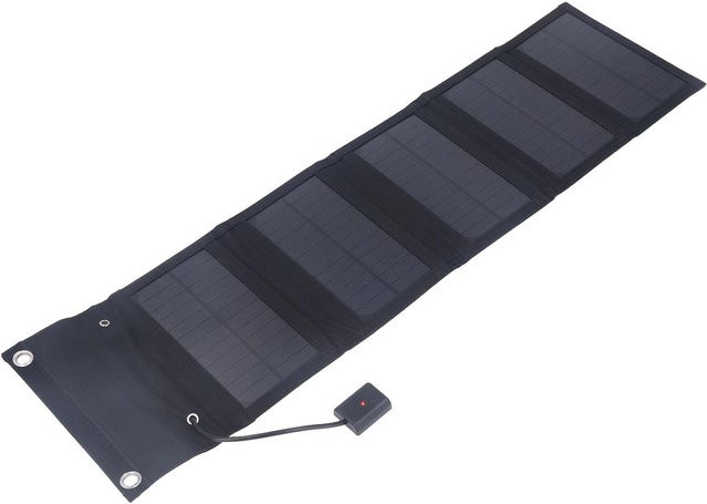 Fishine Tragbares Solarpanel 15W Faltbares Solarladegerät mit USB-A und USB-C, IP65 Wasserdicht, Schwarz - Bild 1