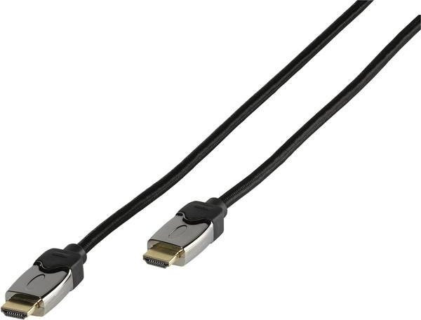 Vivanco High Speed HDMI Kabel mit Ethernet in Schwarz, Länge: 5,0 m - Bild 1