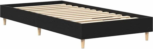 vidaXL Bettgestell in Schwarz und Eichen-Optik aus Holzwerkstoff B/T/H: 100 x 200 cm