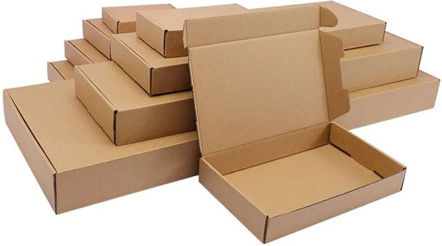 10 Stück Geschenkboxen aus Kraftpapier in Weiß und Braun für Hochzeiten und Events, ideal für Schokolade und Süßigkeiten - Bild 1