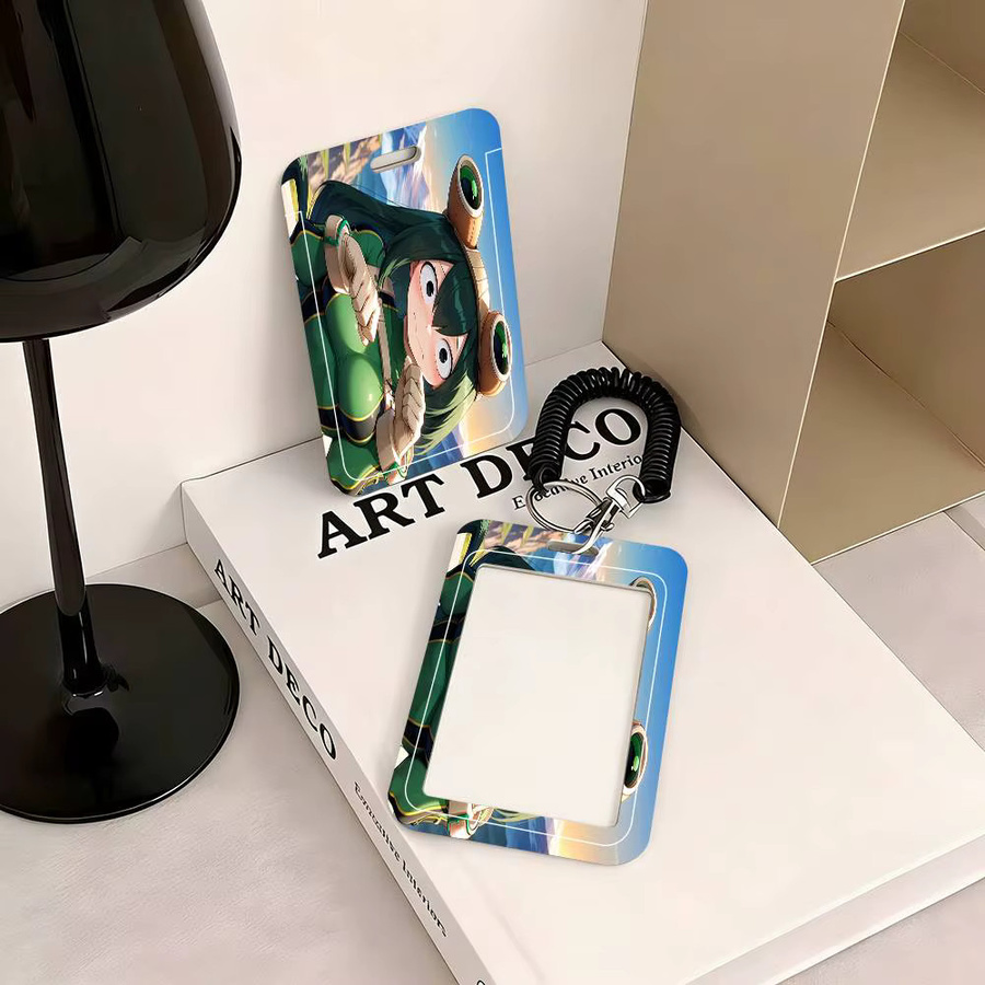 Mesuca Anime Tsuyu Asui Ausweishülle für Schulkarten, Buskarten und Zugangskarten aus Kunststoff - Bild 3