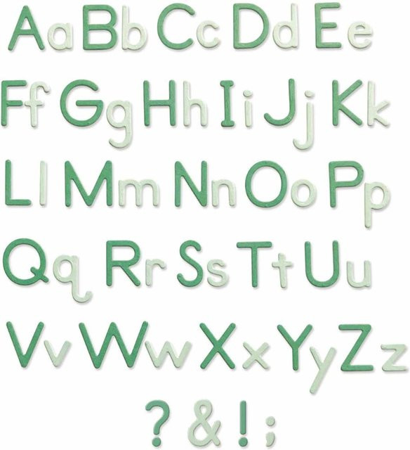 Sizzix Thinlits Die Set Essential Type von Lisa Jones - Bild 1