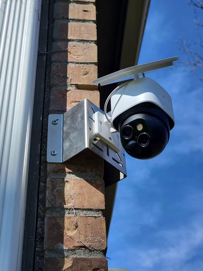 2 Stück ACDML Wand-Eckhalterung aus Metall in Silber für CCTV-Sicherheits-PTZ-Kameras als Weitwinkeladapter - Bild 6