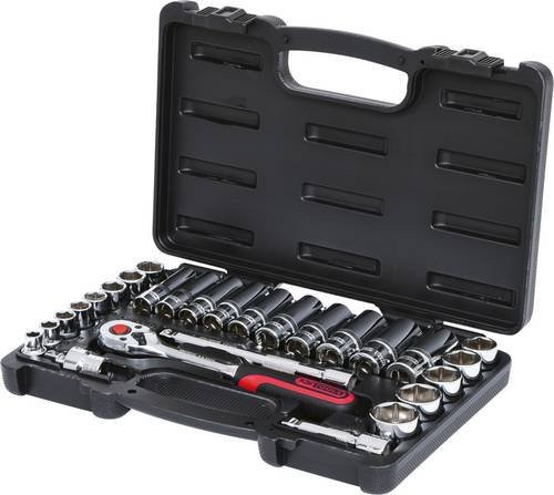 KS Tools CHROMEplus Steckschlüssel-Satz 3/8 Zoll, 27-teilig, silber - Bild 1