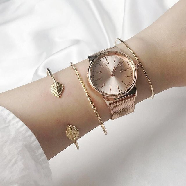 Armbandset Kupfer, Gold, Perle, Damen - Bild 1