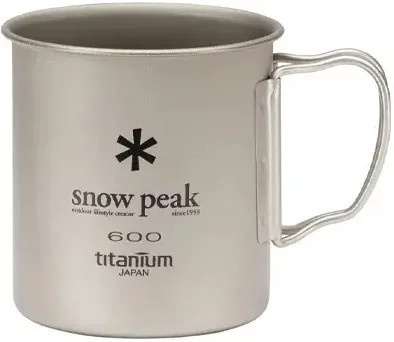 Snow Peak Titanbecher 600 in Silver - Bild 1
