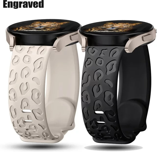 Leopardenarmband Silikon, 18 mm, 20 mm, 22 mm, für Garmin Venu 3S, Venu 2S, Forerunner 265, 265S, 255S, 255 - Bild 1