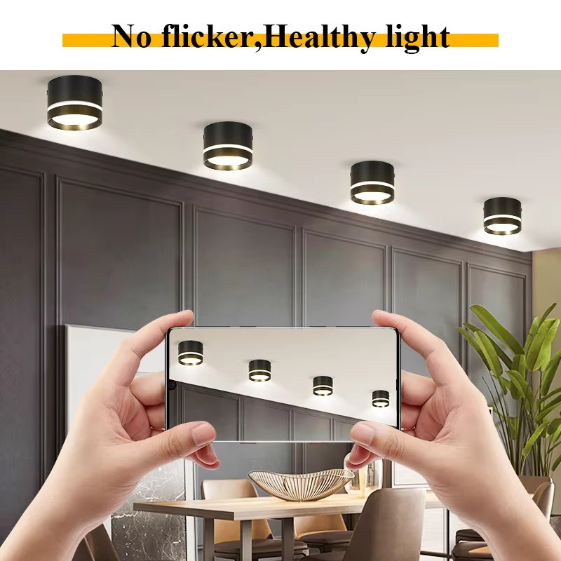 CANMEIJIA LED Deckenlampe Aufputz Downlight für Schlafzimmer und Küche, Weiß - Bild 4