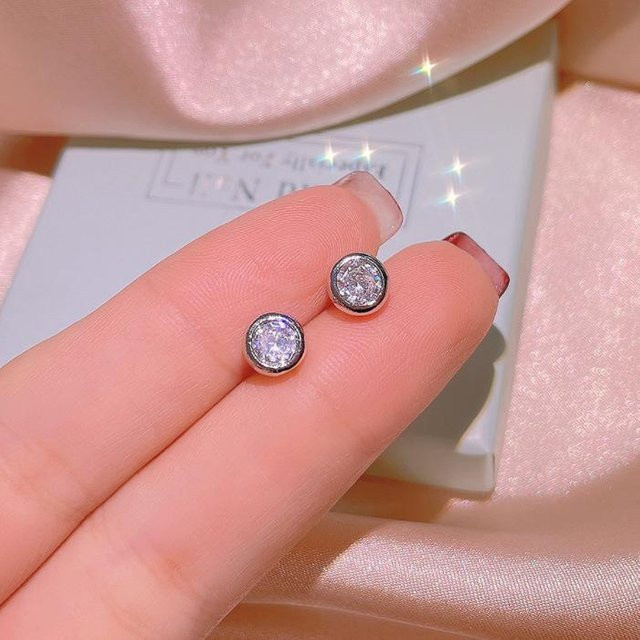 YIRAN Schmuckset Halskette Ring, Kupfer, Silber, Zirkonia, Unisex - Bild 1