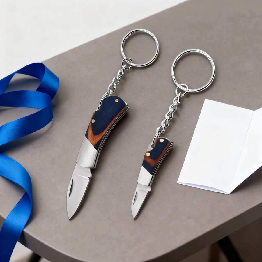 Mini Mehrzweck Taschenmesser als EDC Schlüsselbund Zubehör für Outdoor und Camping - Bild 3