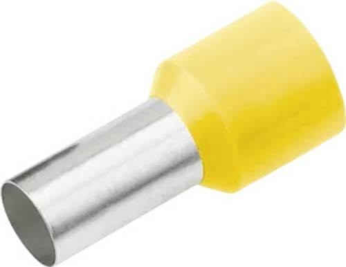 Cimco Aderendhülse 1mm² teilisoliert in Gelb, 100 Stück - Bild 1