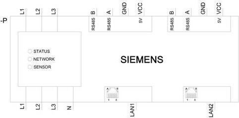 Siemens 7KT1261 Datenmanager in Weiß - Bild 1