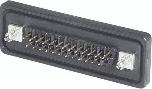HARTING Steckverbinder Schwarz Polzahl: 9 Löten 09 67 509 6775 - Bild 1