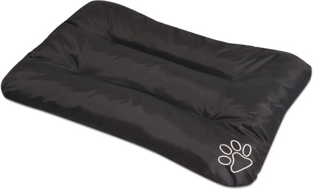 vidaXL Hundebett Größe XL Schwarz mit abnehmbarem Bezug aus Kunstleder und Textil - Bild 1