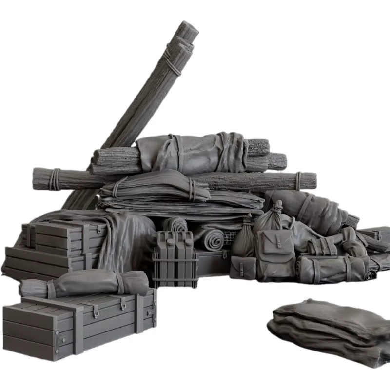 JIJIE WWII Stowage Prop Pack Set, Modellbausatz, Maßstab 1:35, Zubehör - Bild 4