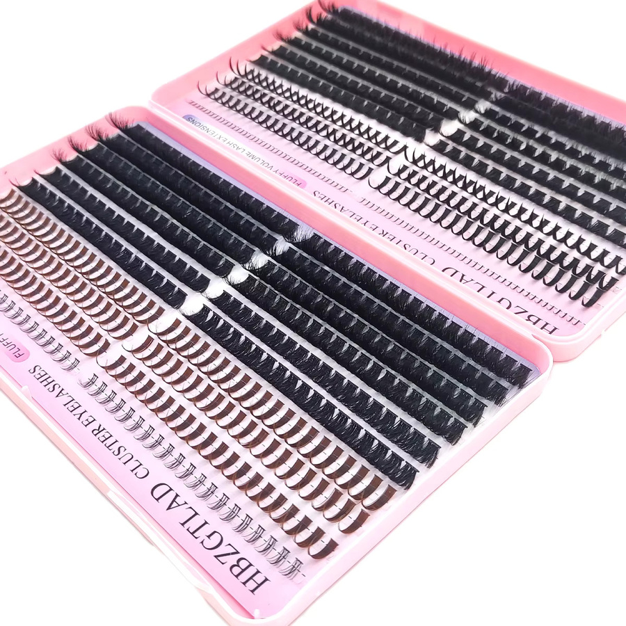 HBZGTLAD Lash Cluster Lash Book, Black, Unisex - Bild 5