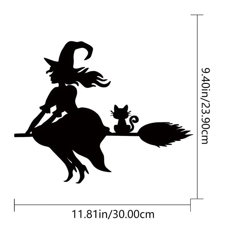 CIFBUY Metall-Wanddekoration Schmetterling in Schwarz für Halloween und Wandkunst - Bild 2