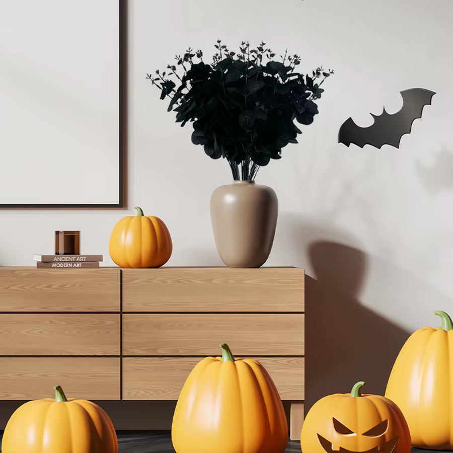 Joy-enlife Künstliche Eukalyptus-Stiele in Schwarz für Halloween-Dekoration und Tischdekoration - Bild 4