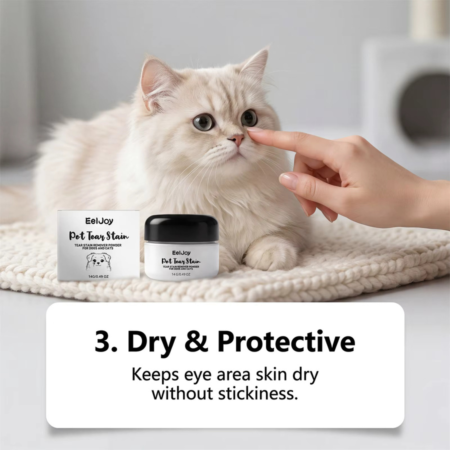 EelJoy Tränenflecken-Entfernungspulver für Hunde und Katzen, Farbe: Weiß - Bild 4