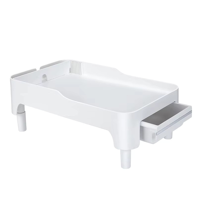 ROJECO Erhöhter Halter für automatische Futterspender, höhenverstellbar, Weiß - Bild 2