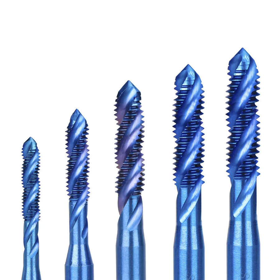 XCAN Metrischer Spiralgewindebohrer aus HSS in Nano-Blau, Set M2-M6 - Bild 5