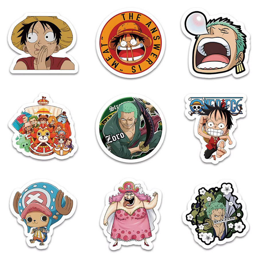Bandai One Piece Aufkleber, 100-teiliges Set, Bunt / Mehrfarbig - Bild 3