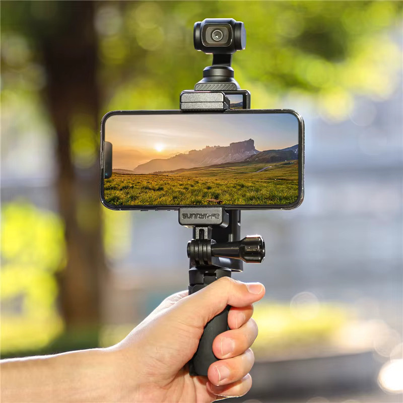Sunnylife Front-Handyhalterungsclip als Handheld-Aufnahme-Erweiterungsadapter für DJI Osmo Pocket 3 und Pocket 4 in Schwarz - Bild 2