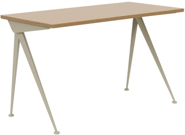 Vitra Compas Direction Tisch aus Massivholz in Beige B: 125 cm, T: 60 cm, H: 60 cm - Bild 1